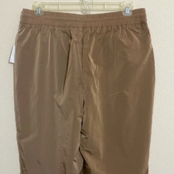 GOOD AMERICAN Women's High-Rise Wide-Leg Windbreaker Track Pants Size 4 - Picture 2 of 9